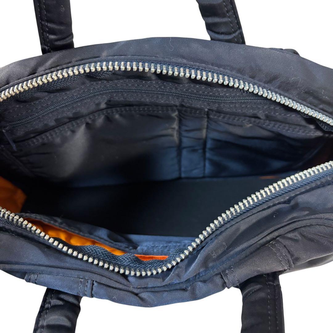 希少　美品　廃盤　ヘッドポーター　ミニボストン　タンカー　ハンドバッグ　紺