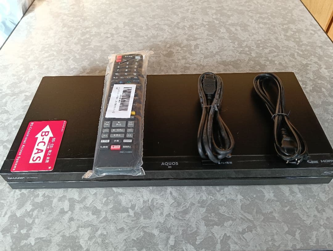 SHARP AQUOS ブルーレイレコーダー BD-NW510 新品リモコン付