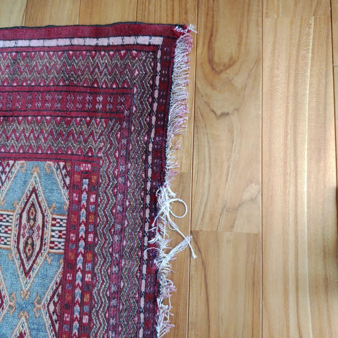 ヴィンテージ トライバルラグ 約100cm x 138cm