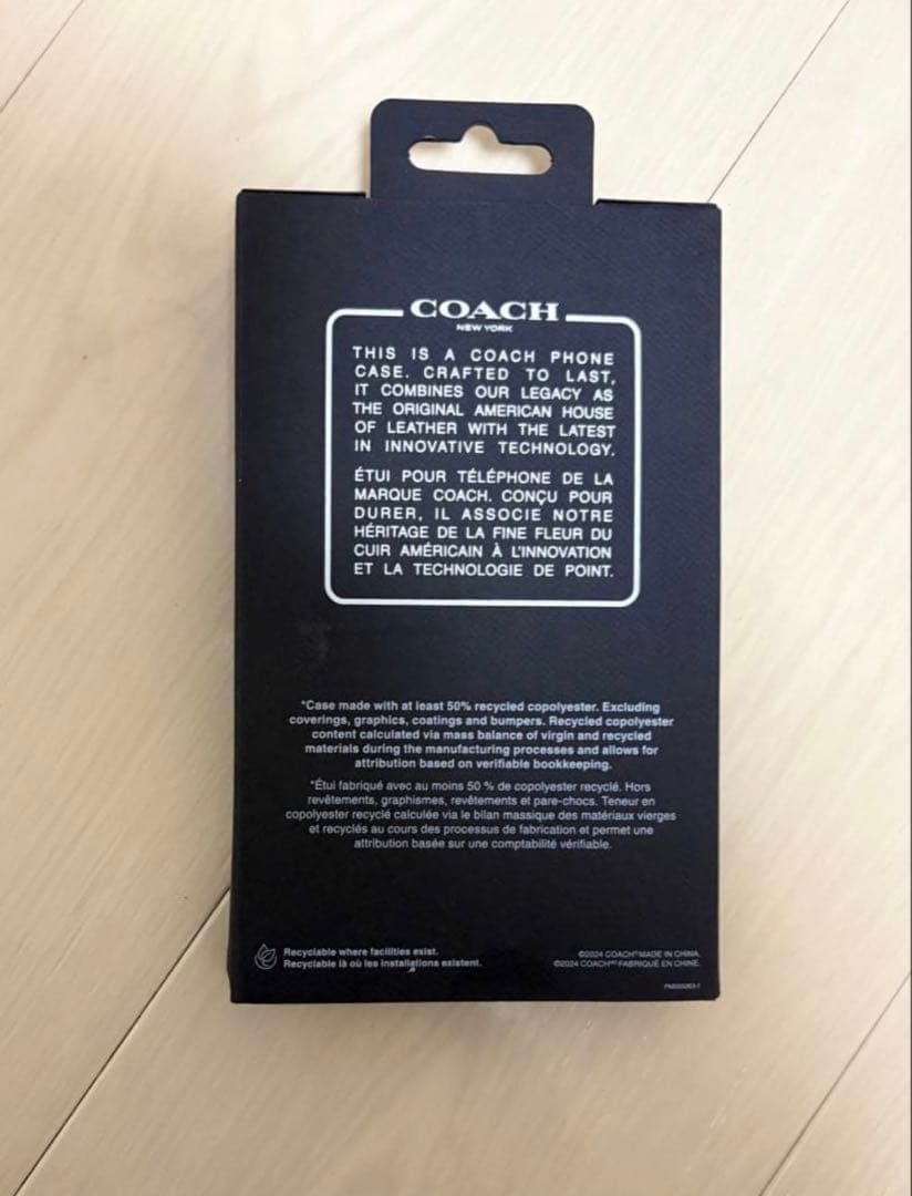 【正規・新品未開封】COACH iPhone16 手帳型スマホケース