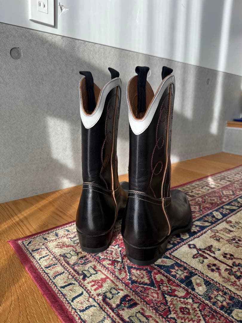 新品 カスタム Cowboy boots CLINCH同楦 茶芯 ホースハイド