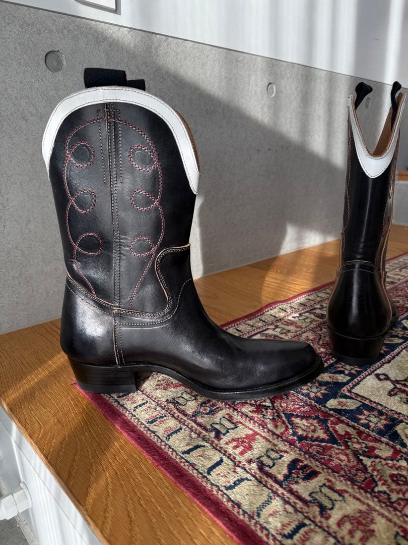 新品 カスタム Cowboy boots CLINCH同楦 茶芯 ホースハイド