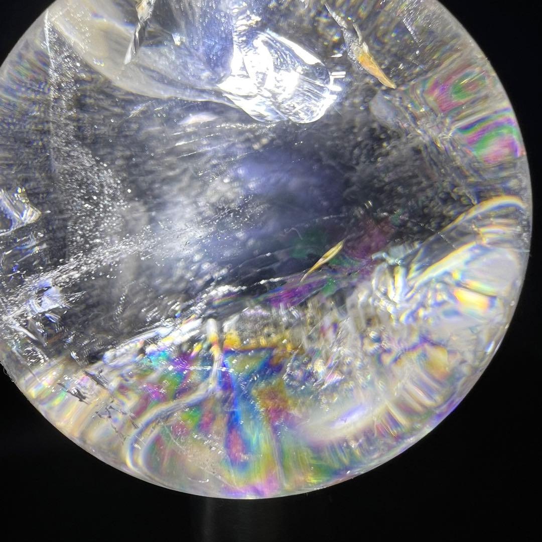 ✮超目玉✮☆極品極上 美宝珠 水晶玉☆レインボー レムリアンシード 丸玉 天然石