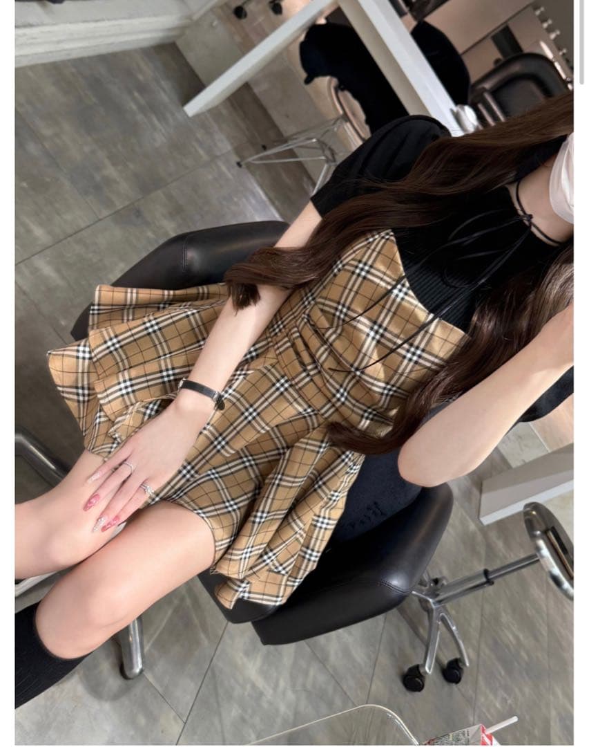 トップス Lumignon Valentine check bustier