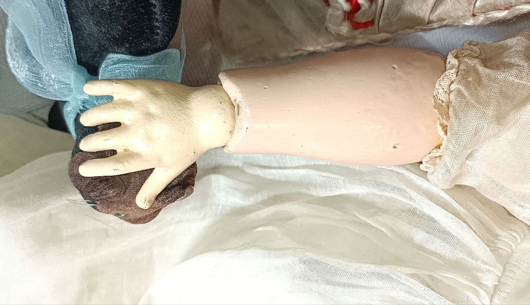 S5⭐アンティークビスクドール　シモン＆ハルビック　ハンドワークWネーム⭐難あり