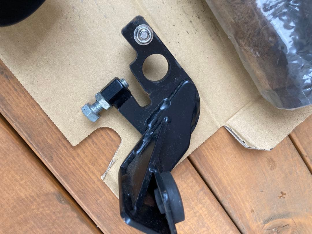 K-FAC 黒 ショート管マフラー 社外サイレンサー付き