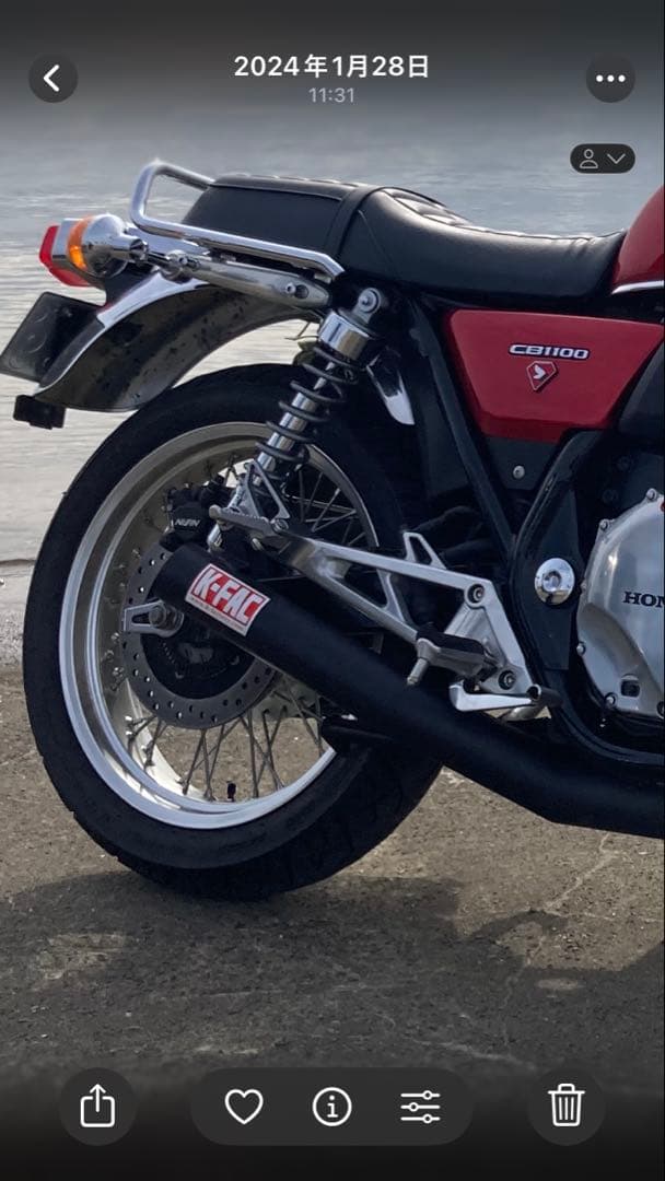 K-FAC 黒 ショート管マフラー 社外サイレンサー付き