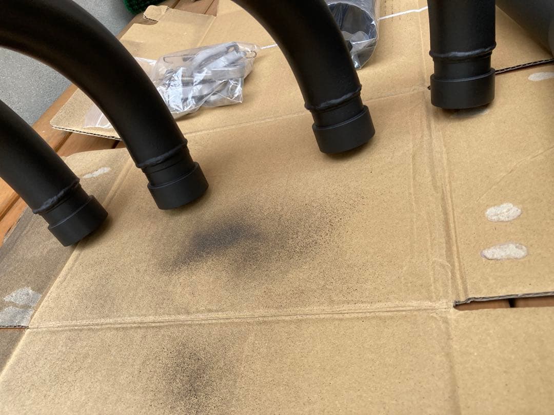 K-FAC 黒 ショート管マフラー 社外サイレンサー付き