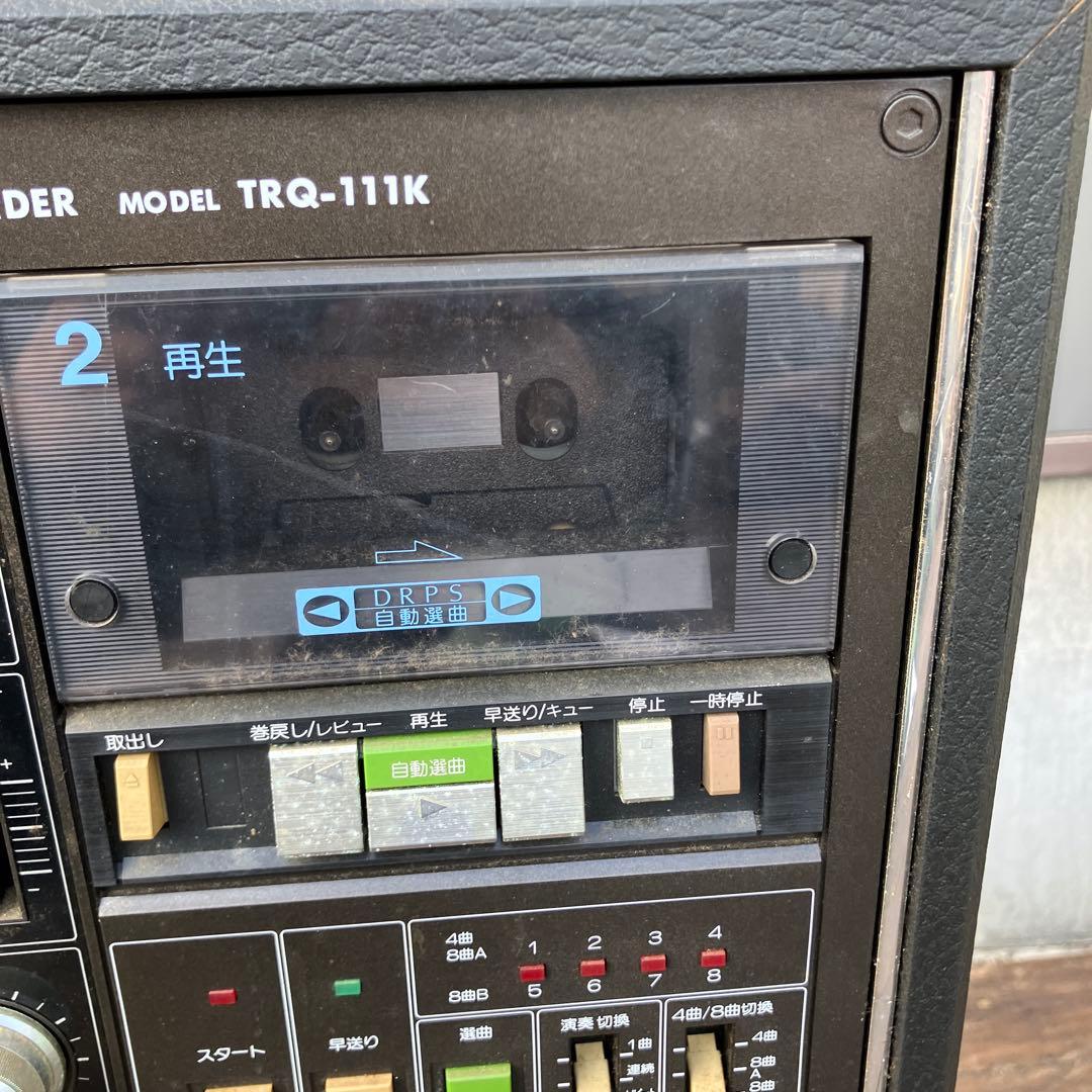 D-4 日立 8トラック プレーヤー ダブルカセットレコーダー TRQ-111K