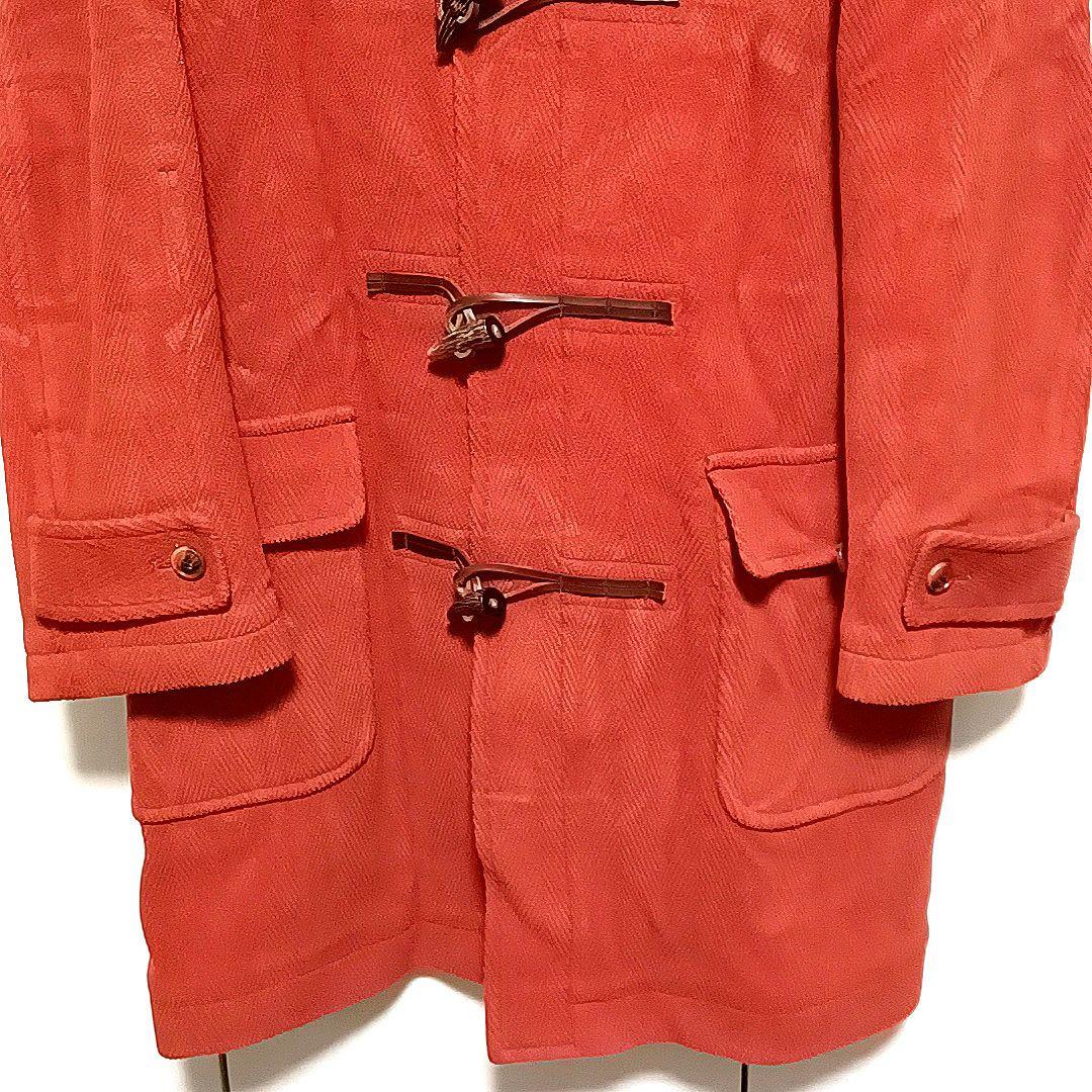 Memex　希少XLJ.PRESSイタリア生地ヘリンボーンダッフルオレンジ