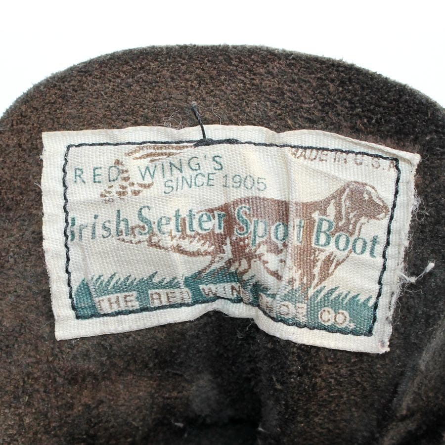 四角犬タグ RED WING 8165 ブラック ワークブーツ ラウンドトゥ