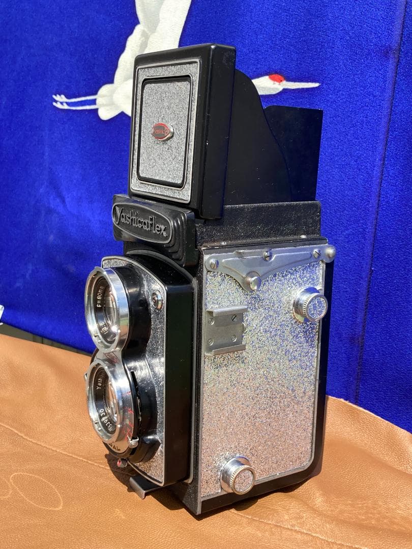 整備済 YashicaFlex C　ミラー交換・動作良好　美しい外装の二眼レフ