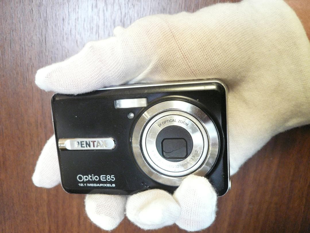 PENTAX★Optio E85⭐️欧州限定モデル❤️新品バッテリー★ブラック