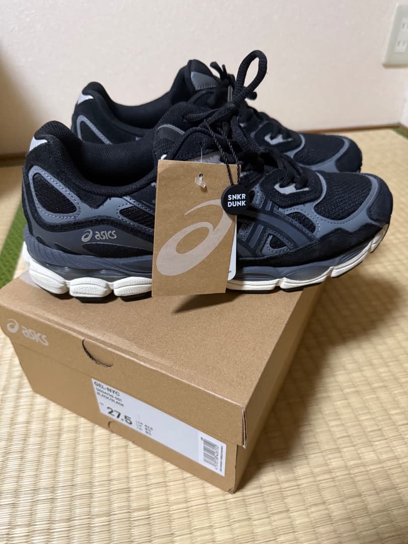 ASICS GEL-NYC ブラック/グレー 27.5cm