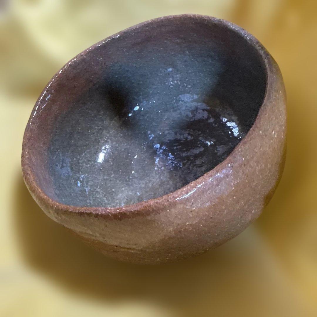 赤茶盌　渓古石香（二代）　茶道　【未使用品稀少】　共箱あり　伊曽嶋窯