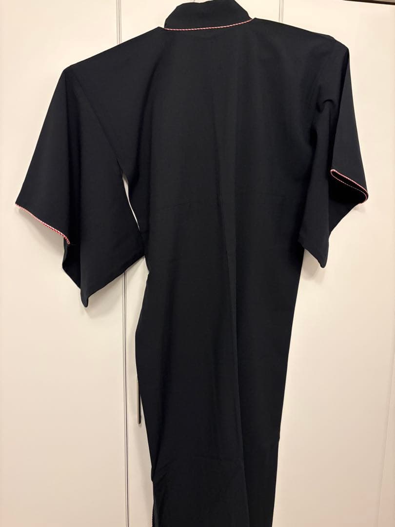 撫松庵　単衣着物　パイピング