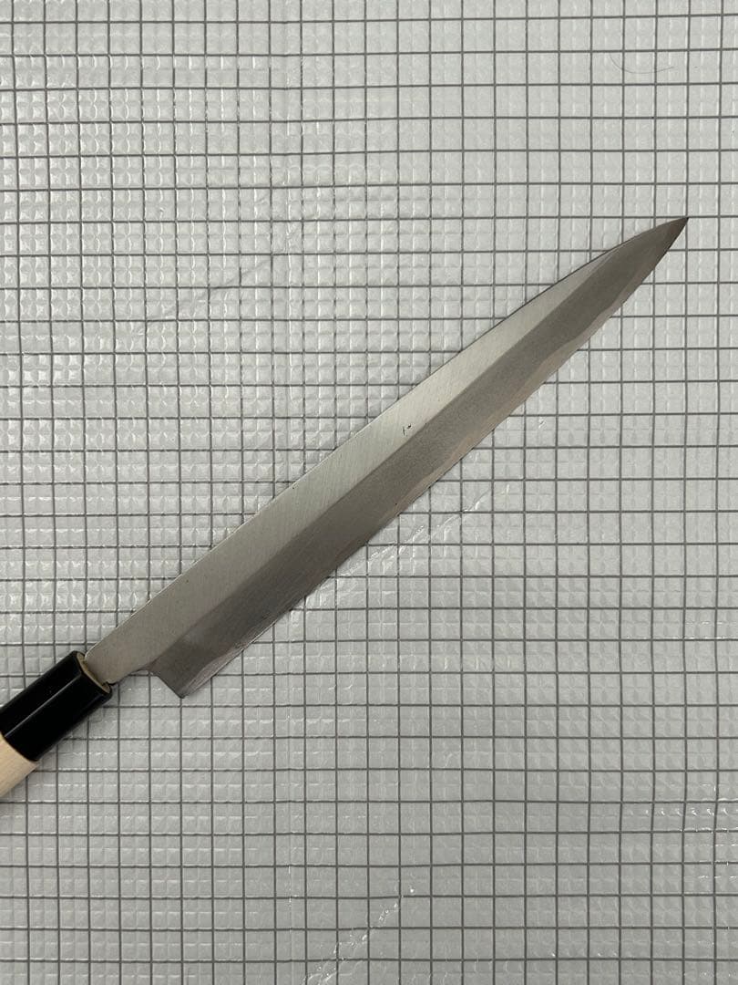 柳刃 包丁 柳刃包丁 刺身包丁215mm 安来鋼青紙２号 朴シノギ柄