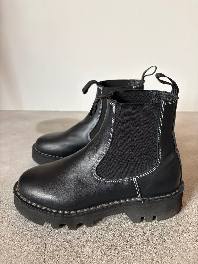 SOFIE D'HOOREソフィードール 37 ブラック サイドゴアブーツ