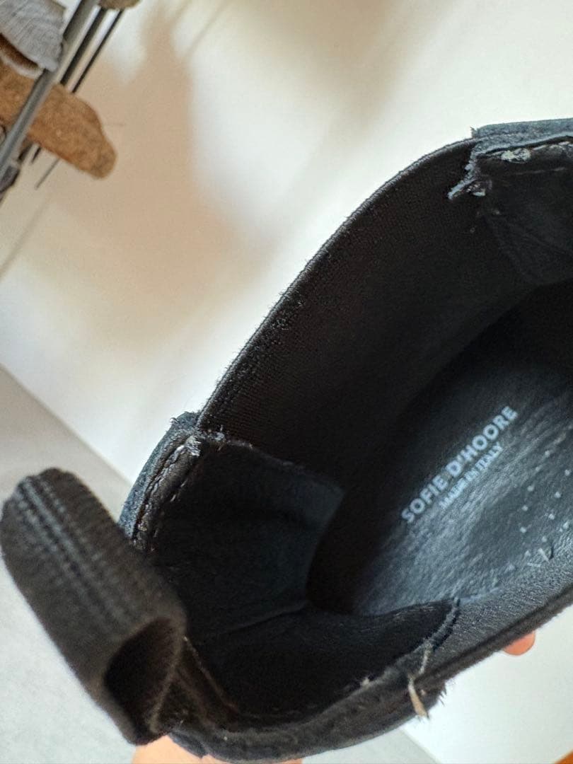 SOFIE D'HOOREソフィードール 37 ブラック サイドゴアブーツ