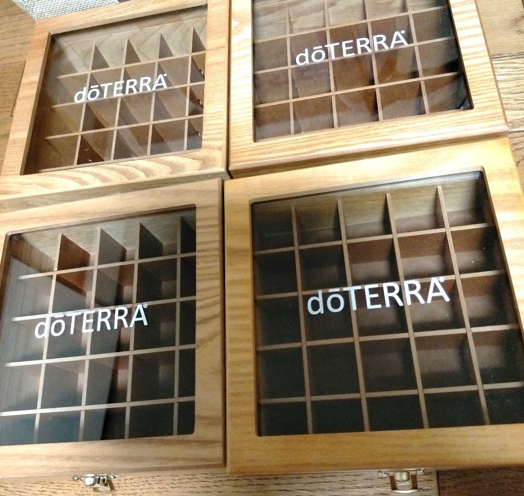 【正規品】ドテラ アロマオイル 収納 ウッドボックス 木箱 2点セット