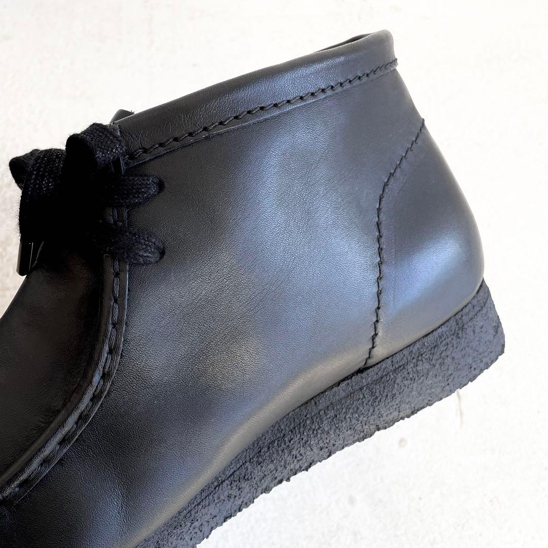 Clarks Wallabeeクラークス ワラビー スムースレザー27.5 黒