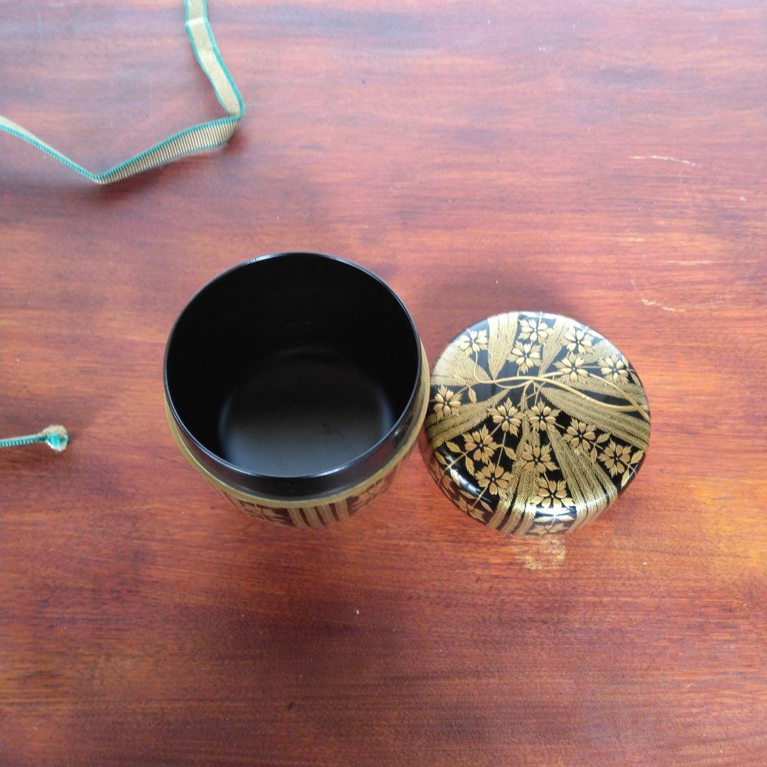 棗　蒔絵　茶道　湖堂