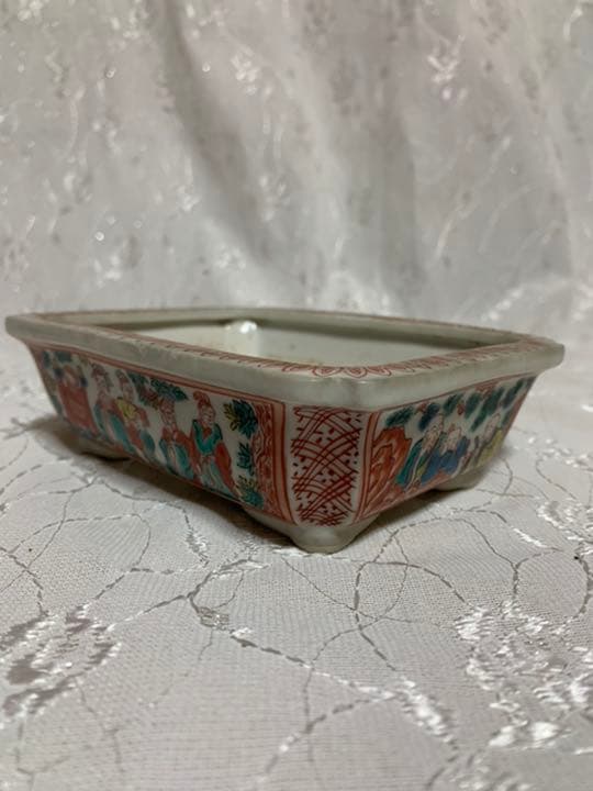 九谷　大日本　箱付き　盆栽鉢