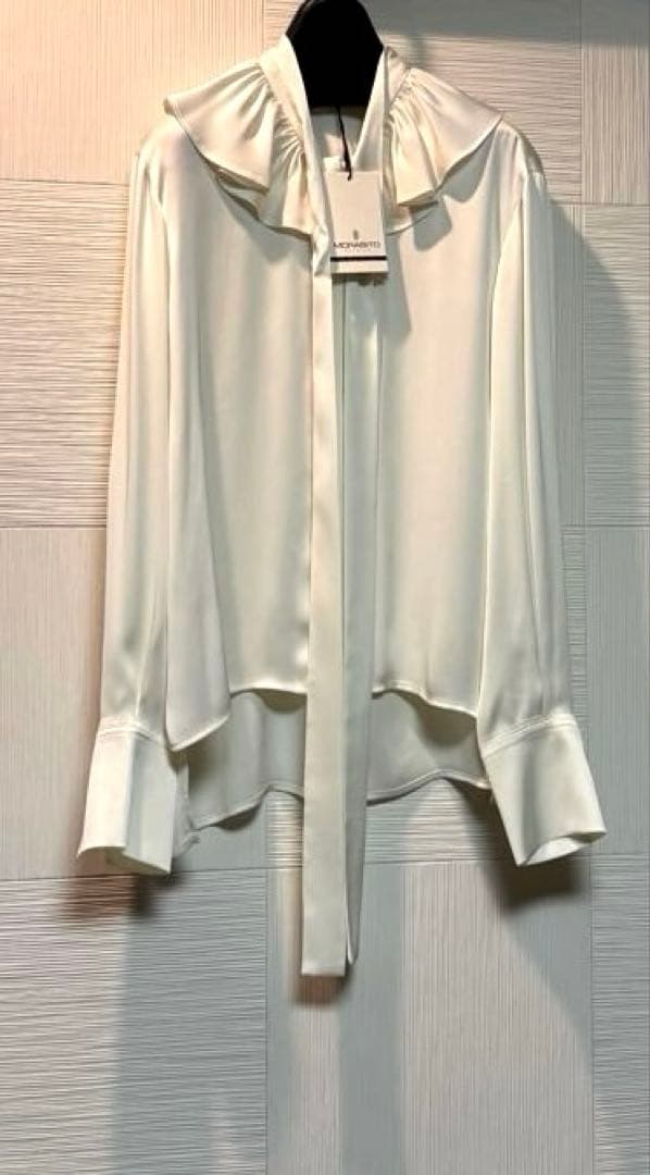 ✨MORABITO PREMIER ✨ボウタイ高級ブラウス 75,900新品