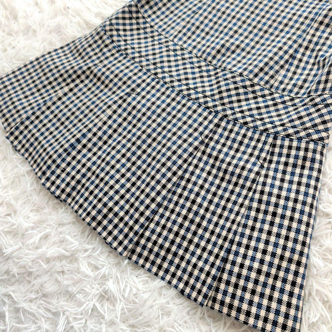 バーバリーブルーレーベル ビスチェワンピース チェック ベルト プリーツ