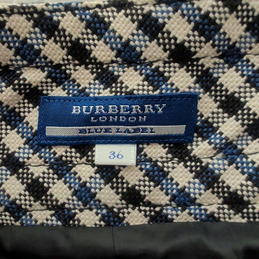 バーバリーブルーレーベル ビスチェワンピース チェック ベルト プリーツ