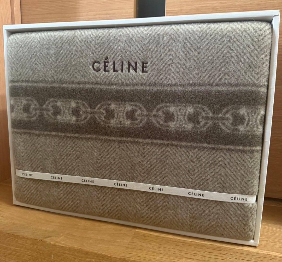 最終価格！未使用！！セリーヌ　トリオンフ　ウール毛布