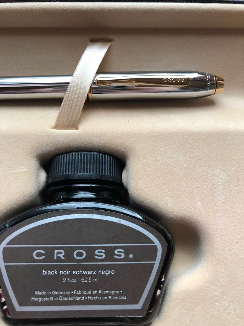 ☆美品☆ CROSS万年筆セット インク付き 刻印あり