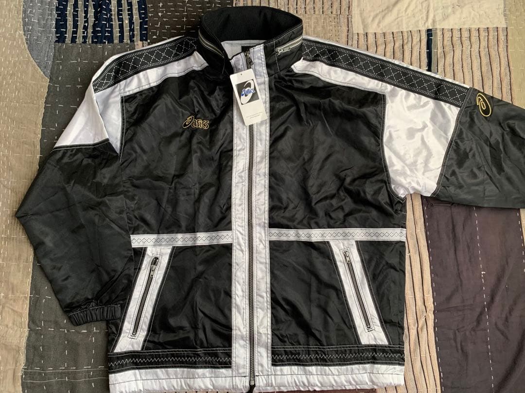 未使用品 90s asics ウインドブレーカー アシックス セットアップ