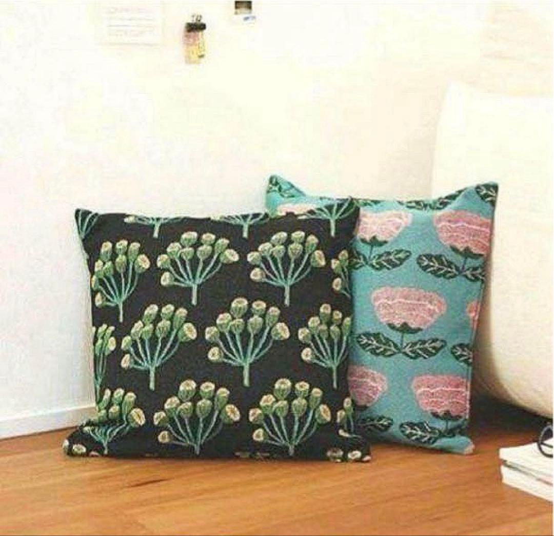 新品　松尾ミユキ　クッションカバー　ダリア　45×45cm