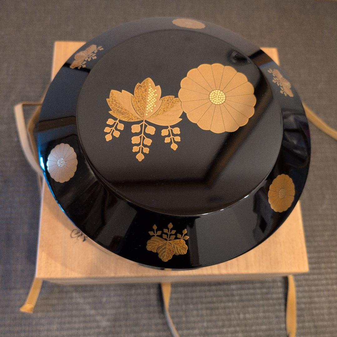 輪島塗 高台寺蒔絵 食籠 茶平一斎 造