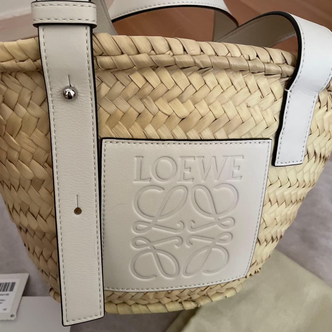 新品未使用 LOEWE ロエベ カゴバッグ スモール ホワイト