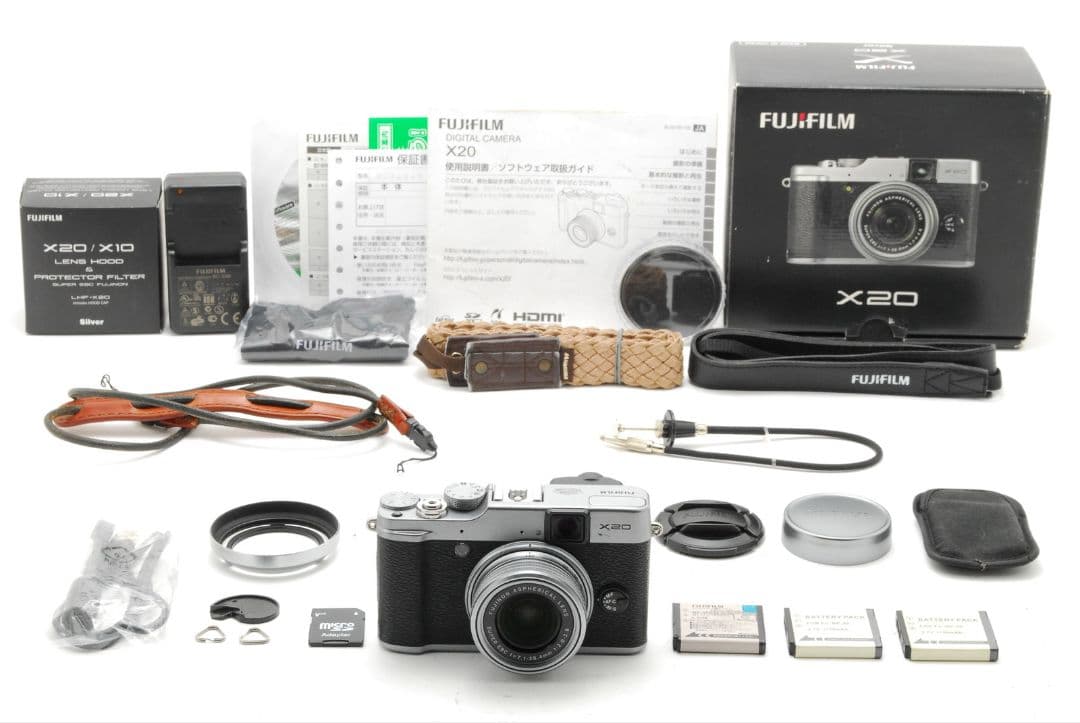 FUJIFILM X20 silver Box フジフィルム シルバー付属品多数