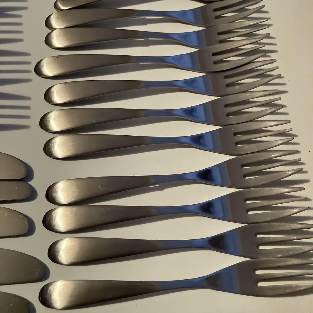 燕45 ナイフ5 フォーク大・スプーン小・フォーク小・レスト各10