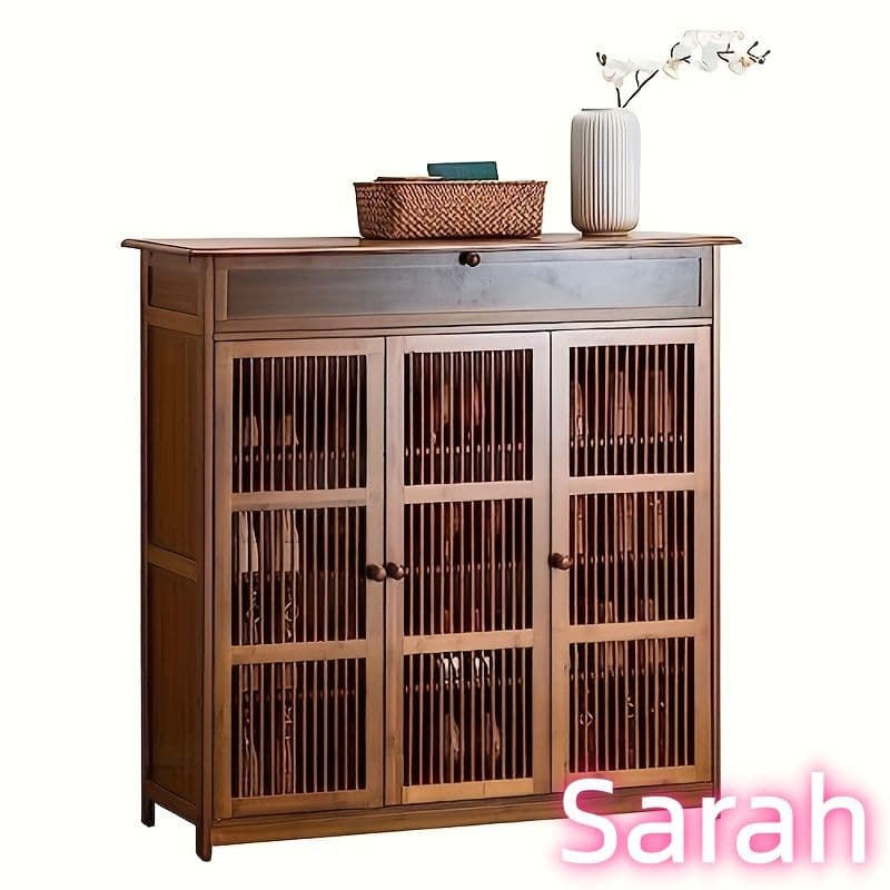 ビミティルーバーシューズキャビネット ドア付 省スペース 大容量