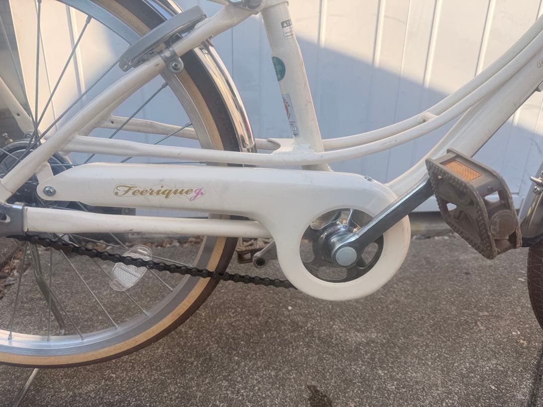 ☆豊橋市引取り☆あさひサイクル フェリークJr. 20インチ 自転車　クリーム色