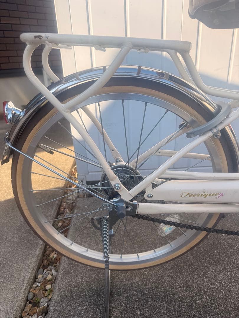 ☆豊橋市引取り☆あさひサイクル フェリークJr. 20インチ 自転車　クリーム色
