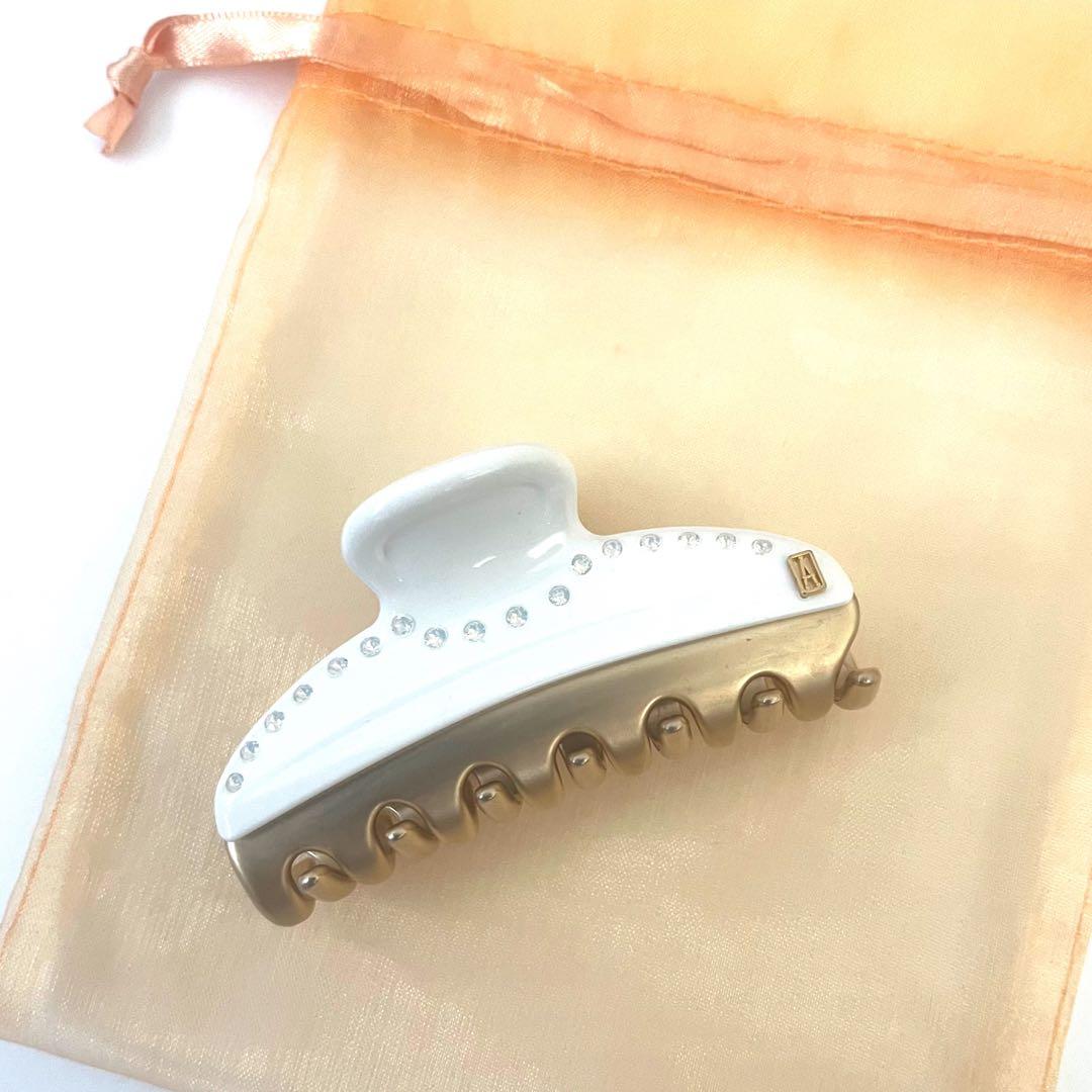 未使用級☆アレクサンドルドゥパリ ヴァンドーム　Mクリップ BLANC