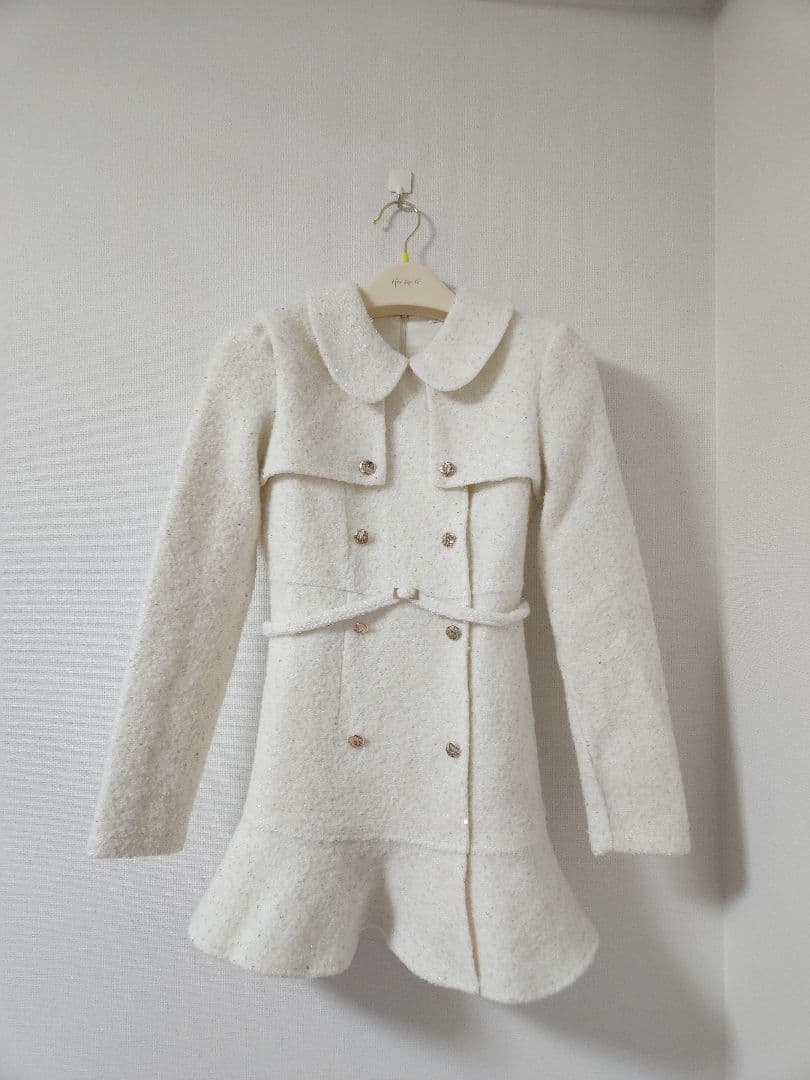 ワンピース M me eme Boucle flare onepiece