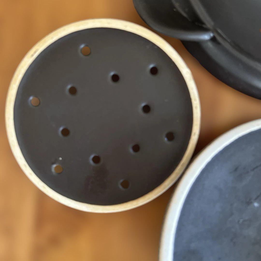 電子レンジ専用　磁性鍋　Mサイズ　両手鍋　電磁波対策