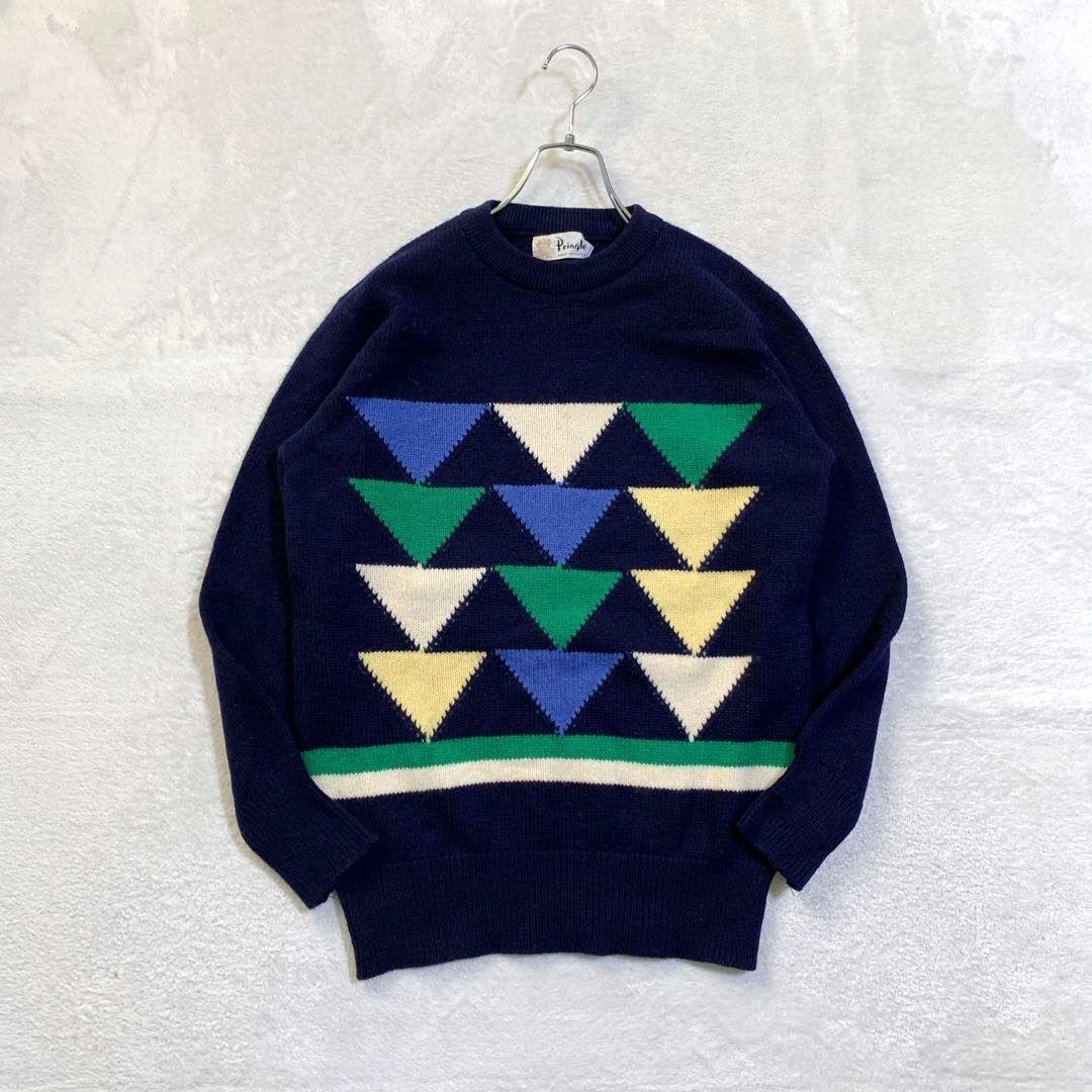 希少 スコットランド製 Pringle プリングル アーガイル ニットセーター
