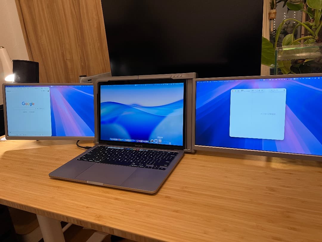 トリプルディスプレイ_14インチデュアルモニターマルチディスプレイ