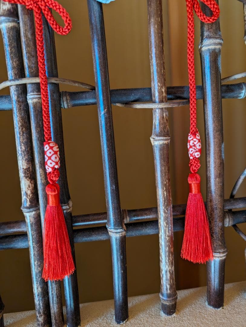 ハンドメイド　押絵　狐面