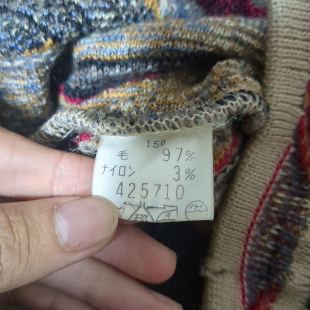 COOGI元ネタ CORSINI Italia カラフルニットセーター 総柄