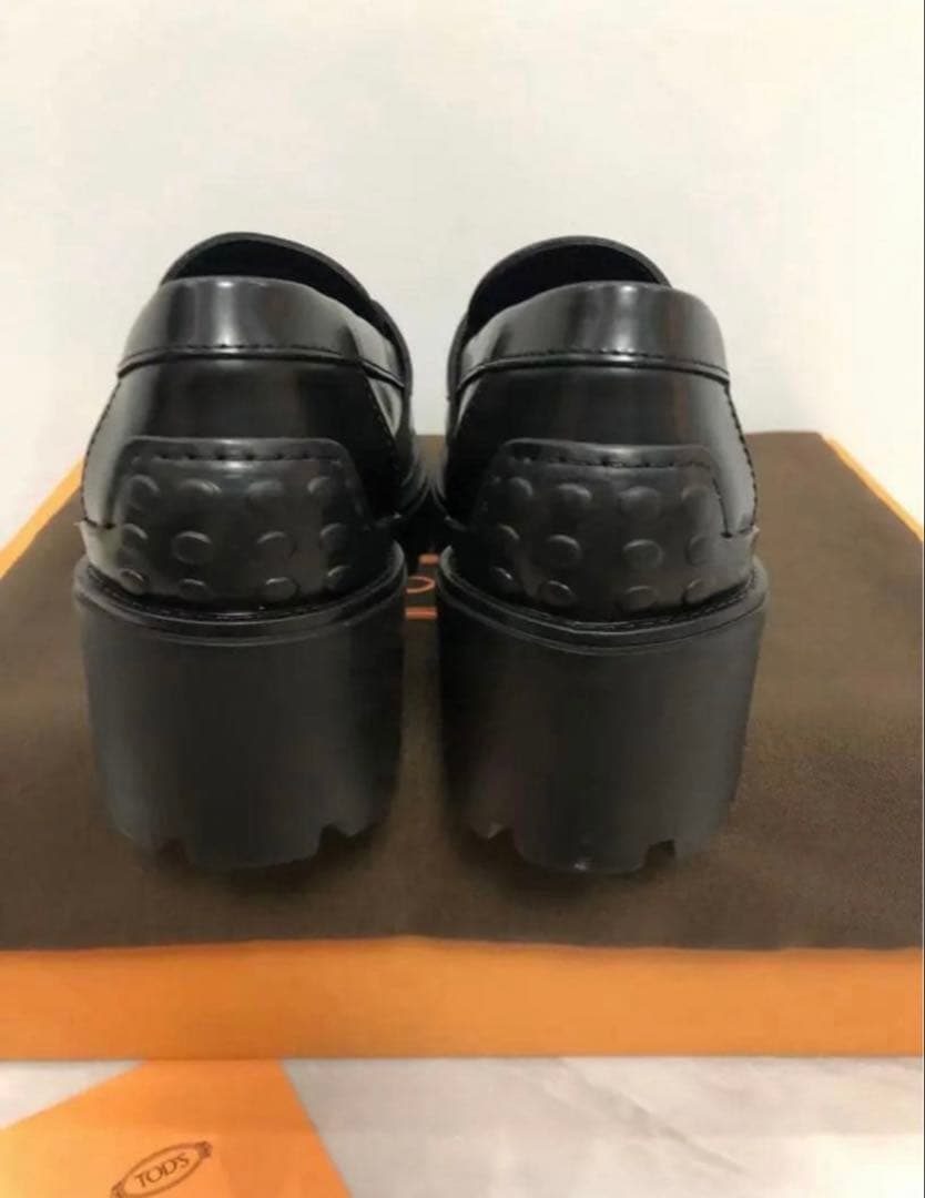 【美品】TOD'S レザー ローファー 黒 36