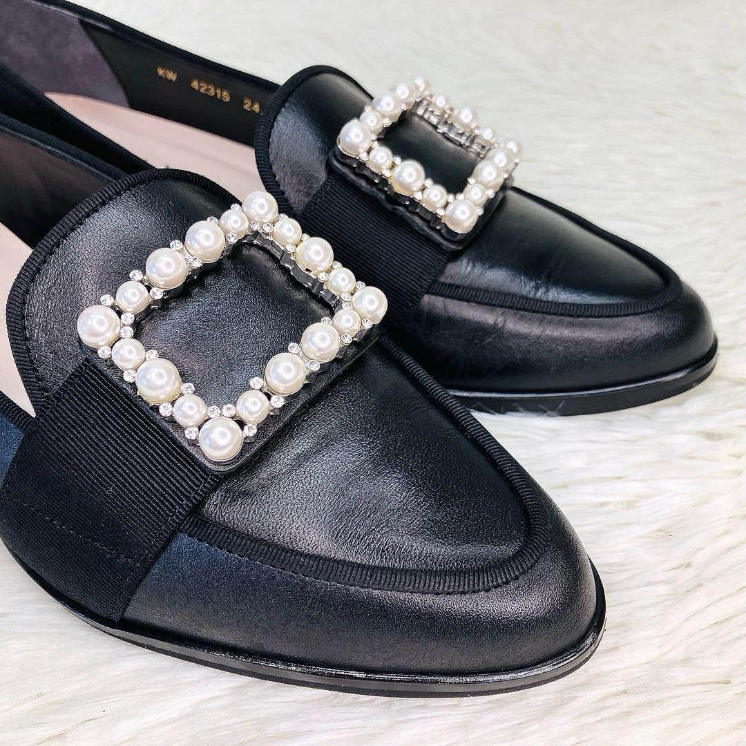 【未使用級】DIANA24㌢スクエアバックルパールジビュー　ポインテッドシボ革